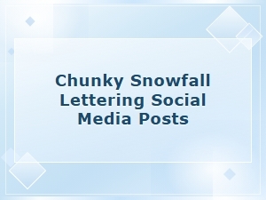 Chunky Snowfall Lettering for Bold Social Media Posts