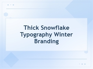 Thick Snowflake Display Font for Bold Winter Branding Typography